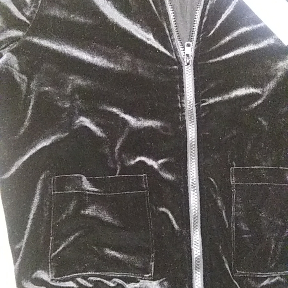 Velour Bomber Jacket - Picture 3 of 4